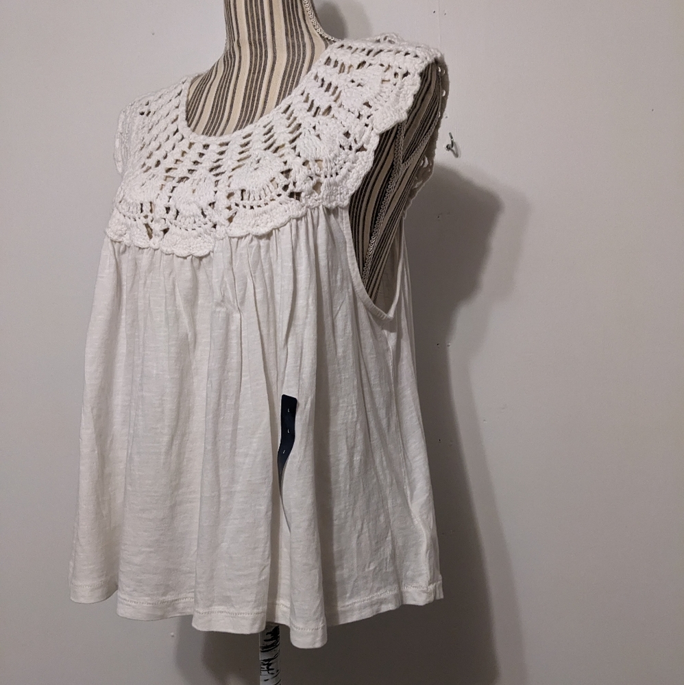 Lucky Brand crochet summer top nwt - Picture 3 of 16